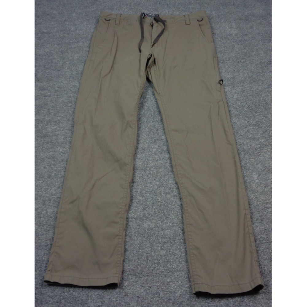 686 Everywhere Pants Men 30x30 Brown Slim Fit Straight Drawstring Outdoor Travel - Picture 1 of 11